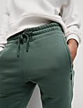 Cotton Rich RelaxedHigh Waisted Joggers
