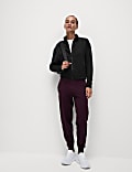 Funnel Neck Zip Up Yoga Sweatshirt