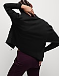 Funnel Neck Zip Up Yoga Sweatshirt