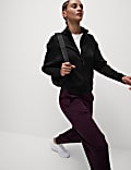 Funnel Neck Zip Up Yoga Sweatshirt