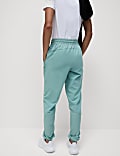 Panelled High Waisted Tapered Joggers