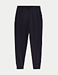 Cotton Rich Cuffed High Waisted Joggers
