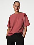 Pure Cotton Crew Neck Boxy T-Shirt