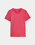 Eng anliegendes T-Shirt mit U-Ausschnitt