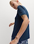 Scoop Neck Fitted T-Shirt
