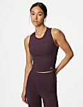 Scoop Neck Fitted Crop Vest Top