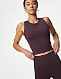 Scoop Neck Fitted Crop Vest Top