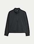 Funnel Neck Half Zip Yoga Top
