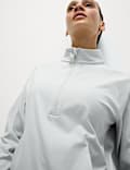 Funnel Neck Half Zip Yoga Top