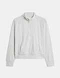 Funnel Neck Half Zip Yoga Top