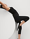 Go Train High Waisted Cropped Gym Leggings