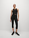 Go Train High Waisted Cropped Gym Leggings