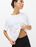 Round Neck Mesh Relaxed T-shirt