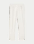 Rib High Waisted Tapered Joggers