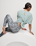 Modal Blend Lightweight Tie Back T-Shirt