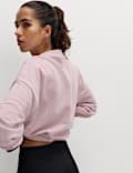 Sweatshirt in Übergröße mit hohem Baumwollanteil und Rundhalsausschnitt