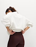 Sweat extra-large en coton &agrave; col rond