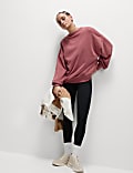 Cotton Rich Oversized Sweat-shirt
