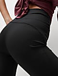 Ribbed High Waisted Flared Yoga Leggings