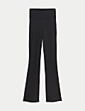 Ribbed High Waisted Flared Yoga Leggings