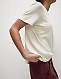 Cotton Rich Crew Neck Relaxed T-Shirt