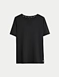 Crew Neck Laser Cut Relaxed T-Shirt