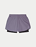 360° Reflective Layered Running Shorts
