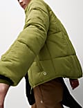 Quilted Funnel Neck Puffer Jacket