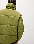 Quilted Funnel Neck Puffer Jacket