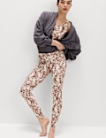 Go Balance Printed Wrap Waist Yoga Leggings