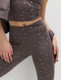 Go Balance Printed Wrap Waist Yoga Leggings