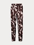 Go Balance Printed Wrap Waist Yoga Leggings