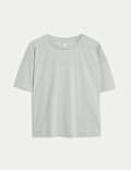 Camiseta ligera de algodón para yoga