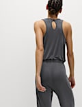 Modal Rich Ribbed Relaxed Jumpsuit