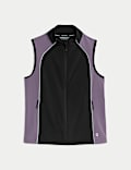 Colour Block Cropped Gilet