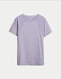 Round Neck Mesh Panel Relaxed T-Shirt