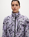 編織 Stormwear™ 印花漏斗領跑步外套