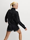 Modal Rich Funnel Neck Half Zip Top