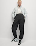Cuffed Slim Fit Walking Trousers