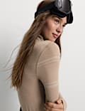 Seamless Ski Base Layer Top with Merino Wool