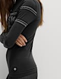 Seamless Ski Base Layer Top with Merino Wool