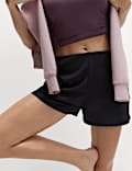 Go Balance Ribbed High Waisted Shorts