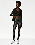 Go Move Reflective High Waisted Gym Leggings