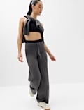 Boucle High Waisted Wide Leg Joggers