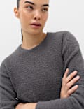 Boucle Crew Neck Cropped Jumper