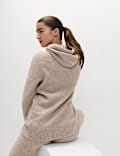Super Soft Boucle Longline Hoodie with Wool