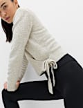 Boucle V Neck Wrap Cardigan
