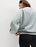 Sweat-shirt coupe extra-large en coton