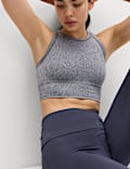 Round Neck Seamless Fitted Crop Top
