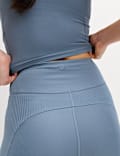 Legging Pinggang Tinggi Rib Panel Go Balance